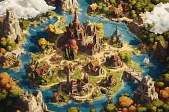 battle map for dnd, fantasy, rpgs