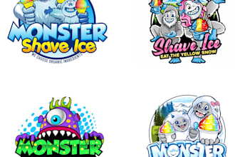 design excellent monster logo