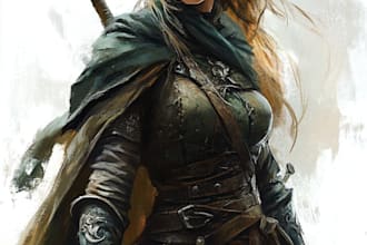 fantasy dnd character illustration