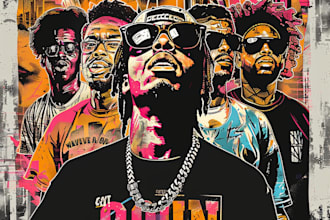 create custom 90s vintage bootleg rap t shirt for you