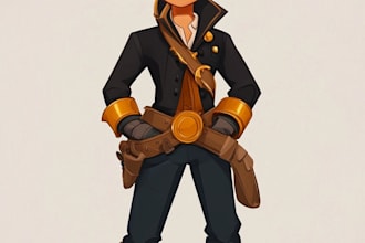 draw 2d game character or 2d game character