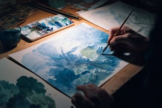 do watercolor illustration or digital art from any photo