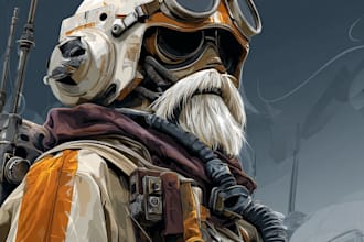 draw your star wars sci fi character art