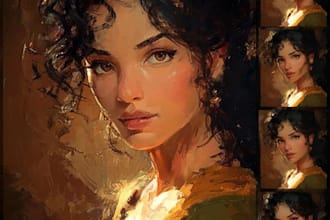 paint a real oil painting