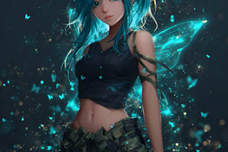 do anime art for you