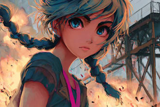 draw anime character art