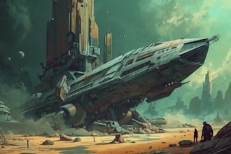 design sci fi illustration and sci fi sci fi illustration