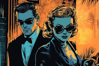 draw special comic illustration or graphic novel