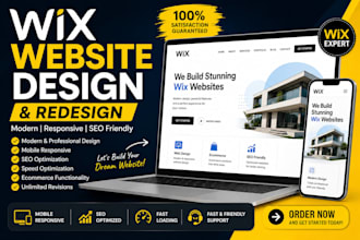 design modern wix website or redesign wix website