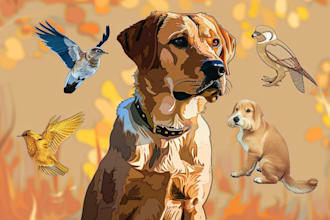 draw a cartoon animal for you