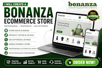 create a high converting bonanza store