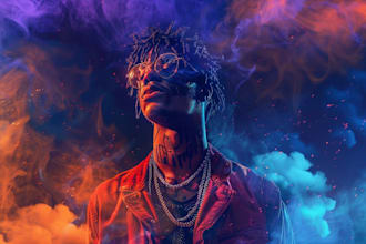 design creative music album cover art or music song artwork