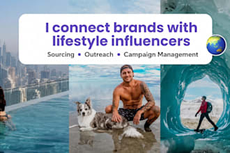source and connect your brand with lifestyle influencers for your brand campaign