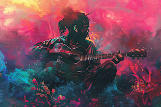 design creative music album cover art or music song artwork