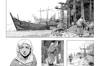 do comics book pages, storyboards, illustrations