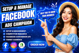 create and manage high converting facebook and meta ads campaigns