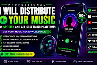 distribute your music on spotify and all streaming platforms