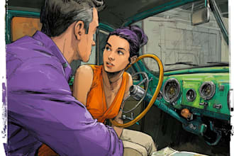 comic book illustration with comic book illustrator