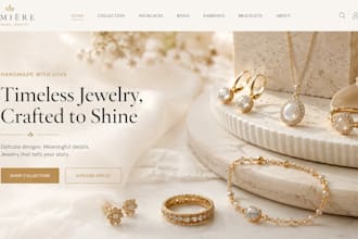 design squarespace jewelry store website handmade jewelry necklace website