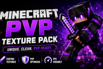 create a unique minecraft pvp texture pack for your server