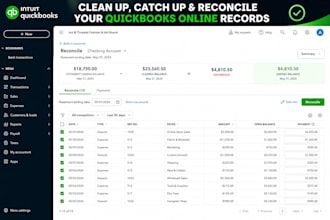 clean up catch up and reconcile your quickbooks online records