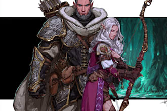 dnd character art and dnd character art