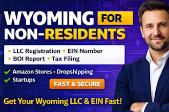 register your wyoming llc and get ein in 48hours for US or non US residents