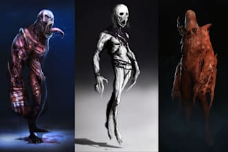 design unique fantasy, horror, and sci fi creatures