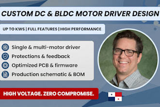 design dc or bldc motor driver up to kws with all features you want