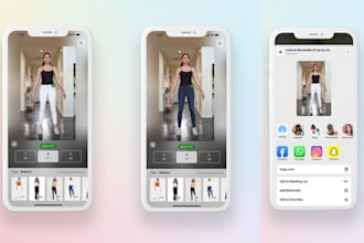 create ai powered body measurement app for custom clothing brands, virtual tryo