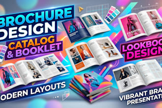 brochure design, product booklet, and catalog design, product design, lookbook