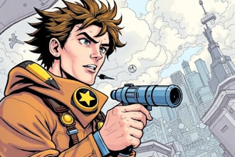 comic book illustration with comic book illustrator