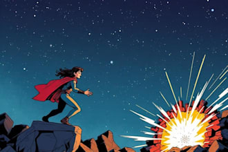 comic book illustration with comic book illustrator