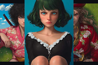 do anime character art