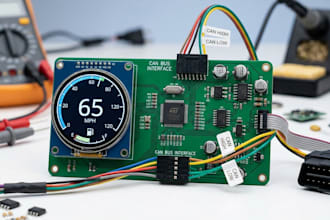 develop car digital instrument cluster and speedometer with can bus integration