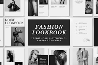 design fashion lookbook, clothing catalog, brand booklet, apparel catalog PDF