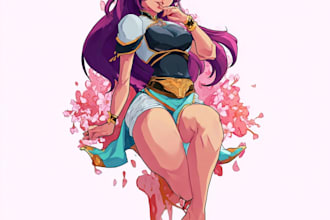 draw custom anime art of your oc, character, and fanart