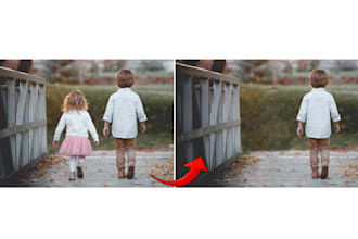 professional photo editing, color grading, background change and face retouch