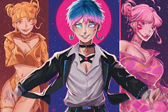 do anime character art
