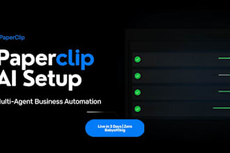 set up your paperclip ai agent team to automate and run your business