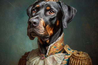 draw royal rennaisance pet portrait