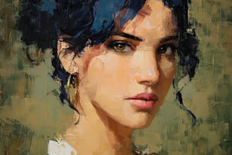 create artistic oil painting portraits