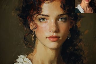 paint personalized oil artwork from photos