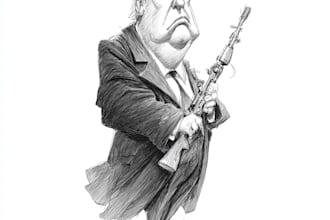 create a political cartoon art