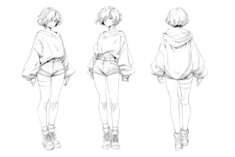 sketch you color anime sketch art