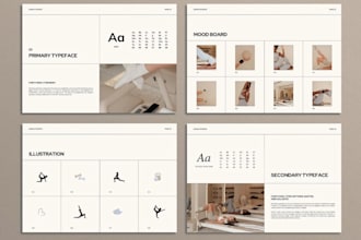 design a beginner friendly canva brand kit for small brand and business identity