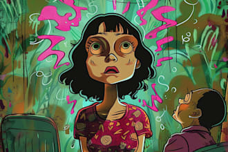 draw cartoon illustrations and characters