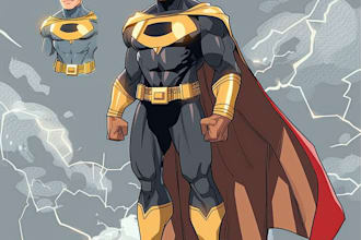 made unique superhero comic cartoon characte