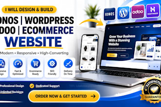 design ionos build ionos website wordpress odoo website hostinger ecommerce site