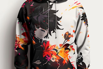 hoodie design with mockup